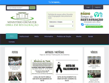 Tablet Screenshot of obraemrestauracao.org